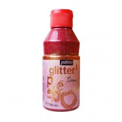 Pebeo Glitter Gel, Pink Color, 250 Ml