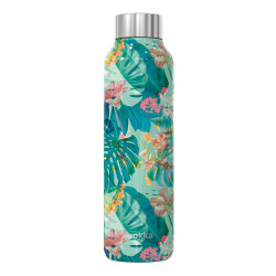 Quokka Stainless Steel Bottle, Tropical Design, 630 Ml