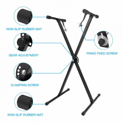 Moreno Double Tube Keyboard Stand