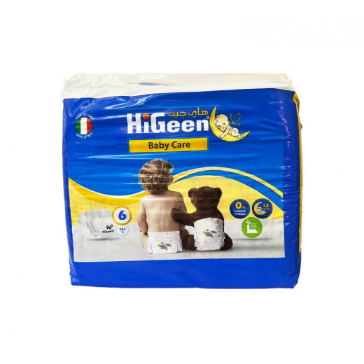 HiGeen Baby Care Diapers, Size 6, 40 Pieces