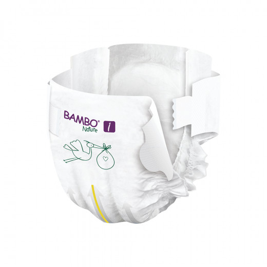 Bambo Nature Diapers, Size 2, 3-6 Kg, 30 Diapers, 2 Packs