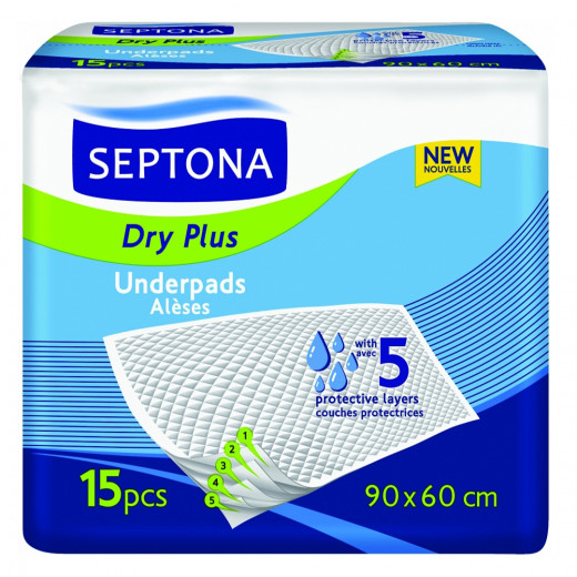 Septona Underpads Dry Plus 90x60 15pcs