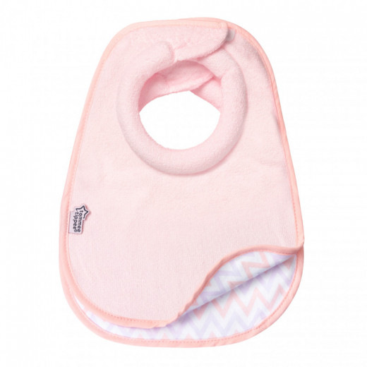 Tommee Tippee Closer to Nature Milk Feeding Bibs, 2 pieces, Baby Pink