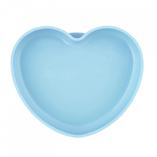 الطبق سيليكون على شكل قلب ، بالللون الأزرق ، +9 أشهر من شيكو