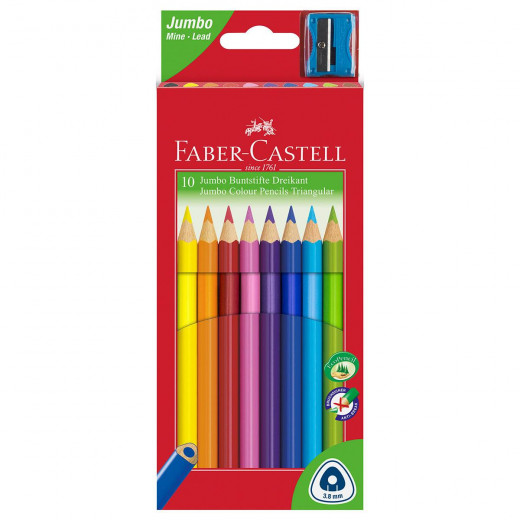 أقلام خشب تلوين حجم جامبو, 12 قلم من فابر كاسل