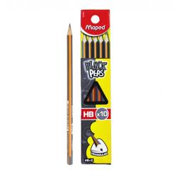 Maped Black Peps Pencil, 10 Pieces