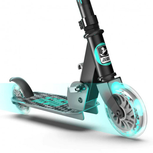 Yvolution Scooter, 2 Wheels, Neon Apex Light Blue And Grey Color