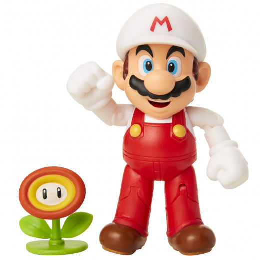 Jakks Pacific World of Nintendo Fire Mario with Fire Flower