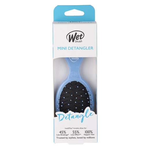 Wet Brush Mini Detangler Hair Brush, Blue Color