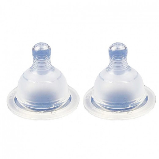Spectra Wide Neck Slow Flow Teats [Pack of 2] Size صغير