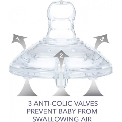 Nuby Wide Neck Anti-Colic Teat - Set of 2