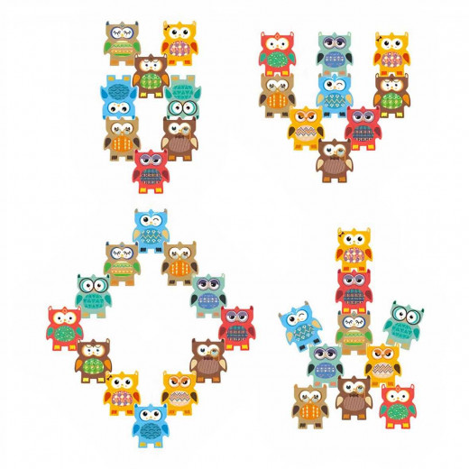 Owl Wooden Balance Toy, 12 Pieces