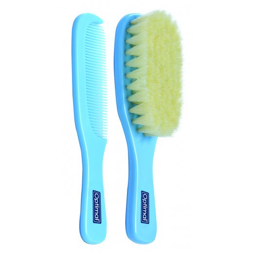 Optimal Brush And Comb Set, Blue Color
