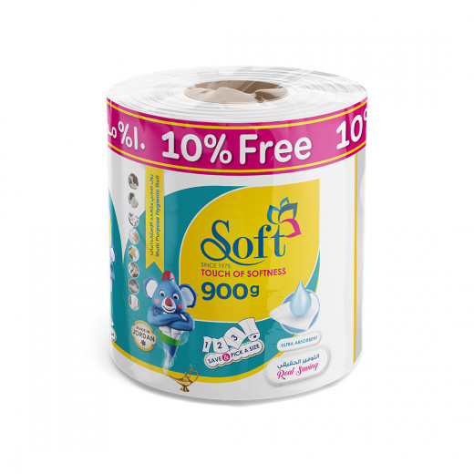 Soft Towels Multi Use,  2 Ply, 900 Gram + 10% Free