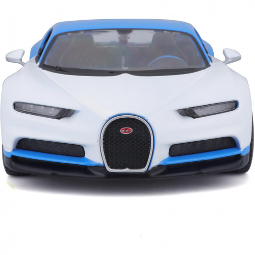 Maisto Bugatti Chiron 1:24 Car, White & Blue Color