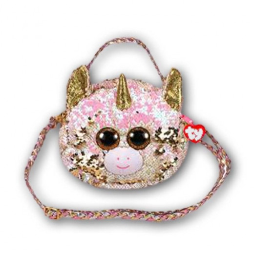 TY Fashion Flippy Sequin Handbag Purseو - Fantasia the Unicorn Design