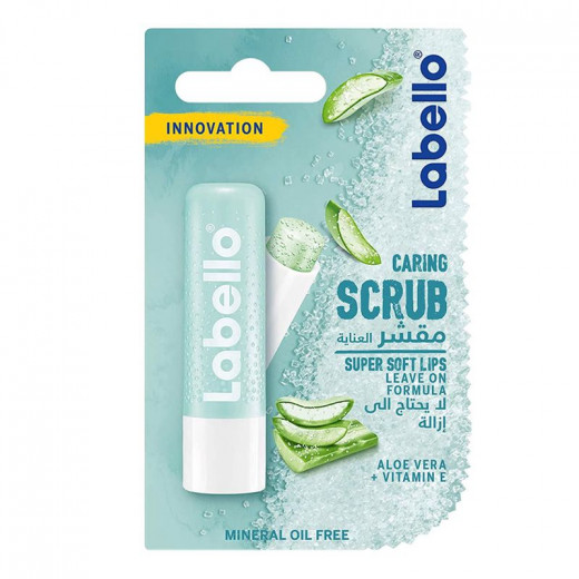 Labello Allovera Caring Scrub For Super Soft Lips,  4.8 Gram