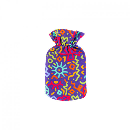 Heat Pack With Fabric Cover Designed With Blue Pattern, 1700 Ml