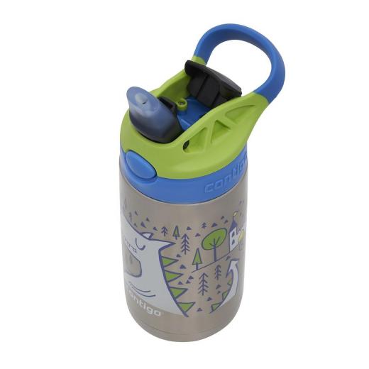 Contigo Stainless Steel Autospout Kids Drinking Bottle, Blue Color, 380 Ml