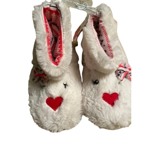 Cool Club Slipper, Cute Design, White Color