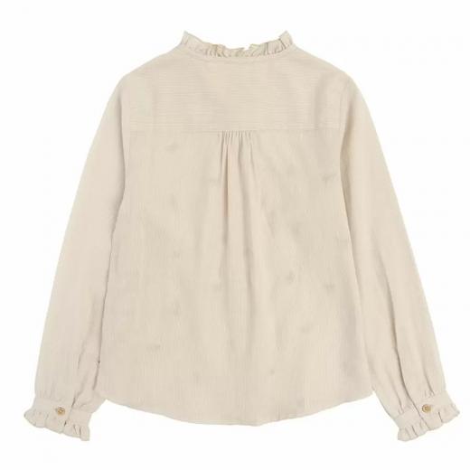 Cool Club Girl Blouse, Beige Color