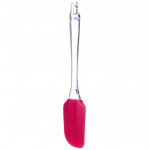 Metaltex Silicone Spatula With Clear Handle, Red Color, 28 X 21 X 25 Cm