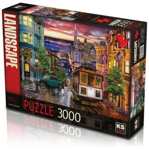 Ks Games Sunset in San Francisco Design, 2000 Pieces