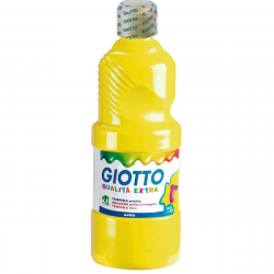 Giotto School Paint, Primary Yellow Color, 500 Ml