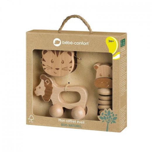 Bebe Confort Wooden Baby Rattles set