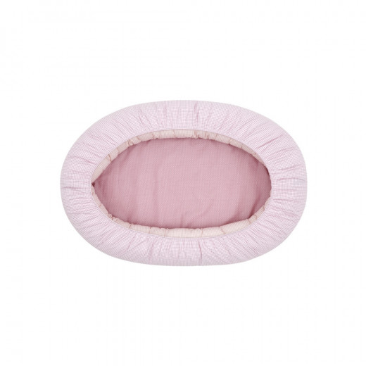 Cambrass Baby Nest Crib Vichy, Pink Color, 55x90x15 Cm