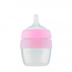 Farlin Silicone Feeding Bottle, Pink Color, 80 ML