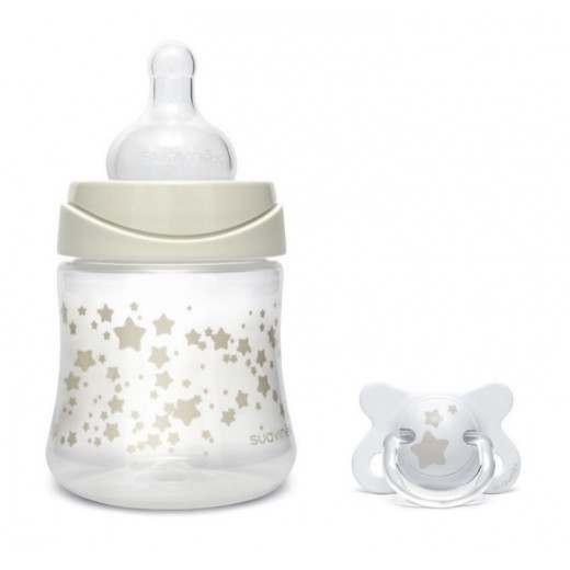 Suavinex Feeding Bottle 150ml  + Fusion Pacifier Physiological, 2 Pieces