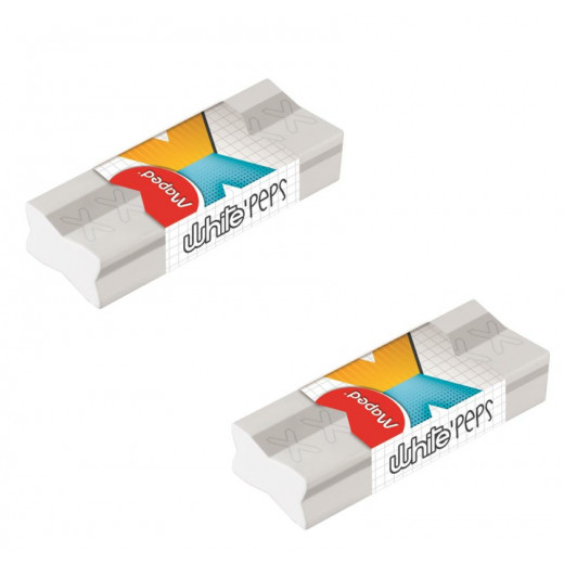 Maped White Peps Eraser, 2 Pisces