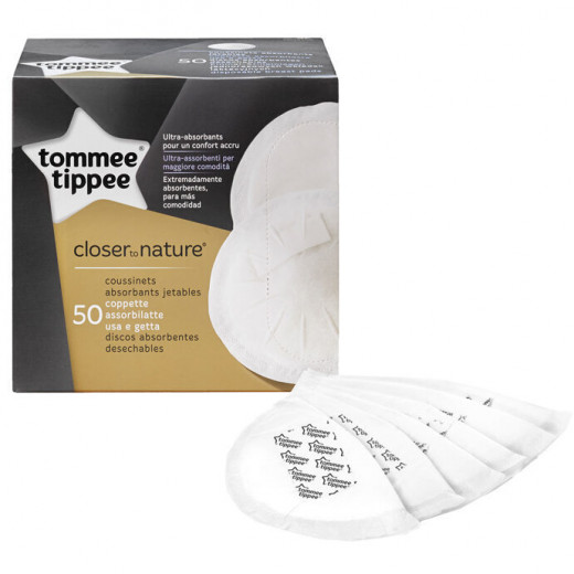 Tommee Tippee Disposable Breast Pads, 50 Pieces