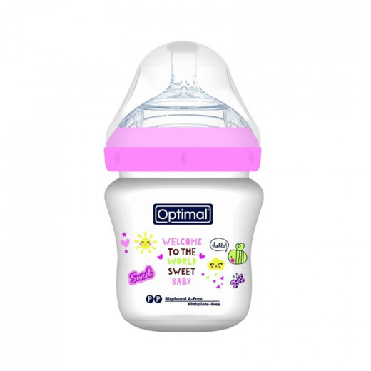 Optimal Plastic Feeding Bottle, Asourted Colors, 1 Piece