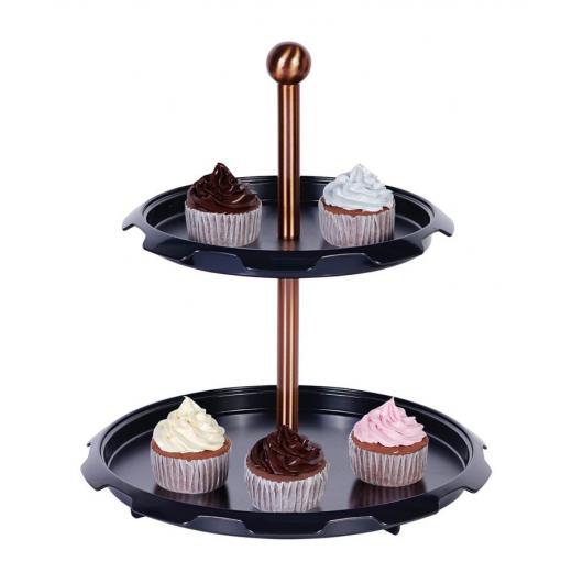 Berlinger Haus Black Rose 2-Teir Cake Stand