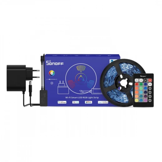 مجموعة سونوفL2-5M شريط إضاءة ليد ذكي مقاوم للماء 5 متر RGB جهاز تحكم عن بعد مزود بشبكة وايفاي