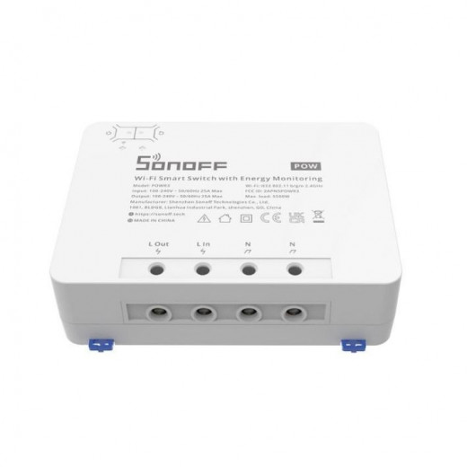 Sonoff Powr3 Wifi Smart Relay Switch, With Power Meter