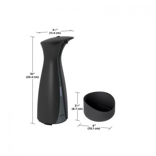 Umbra Wall-Mount Otto Sensor Dispenser " For Soap or Sanitizer", Black Color ,250 Ml