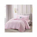 Nova Home "Mabel" Quilted Embroidery Kid's Comforter, Pink Color, Queen Size, 5 Pieces