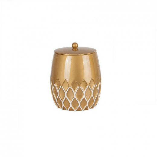 Primanova Henry Waste Bin, Gold Color