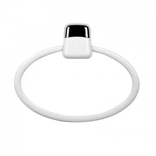 Primanova Towel Ring, White Color