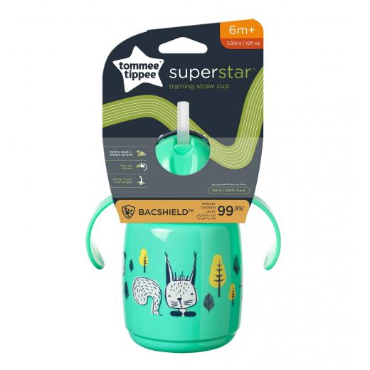 Tommee Tippee Superstar Training Straw Cup 6m+ 300ml - Green