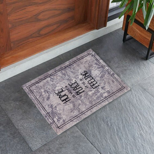 Astra Flocky Doormat, Grey Color 67*110