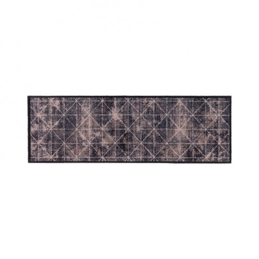 Astra Felicido Floor Runner, Black & Beige Color 50*130