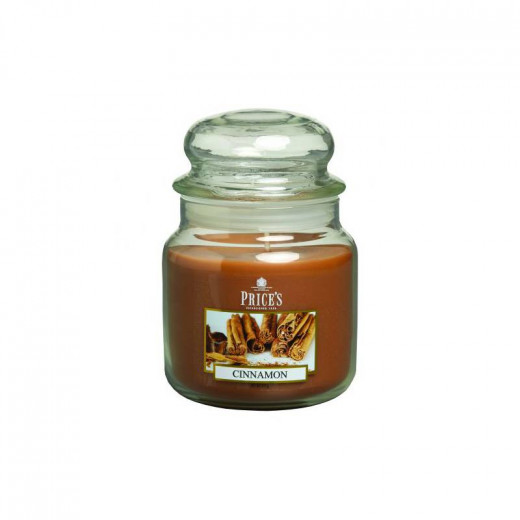 Price's Large Scented Candle Jar With Lid - Cinnamon
