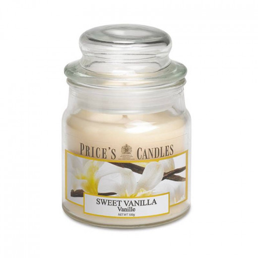 Price's Medium Scented Candle Jar with Lid, Sweet Vanilla