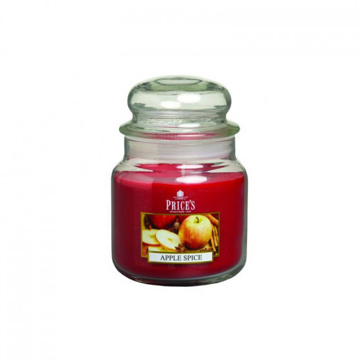 Price's Medium Scented Candle Jar With Lid , Apple Spice