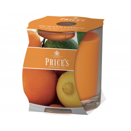 Price's Scented Candle Cluster, Sicilian Citrus