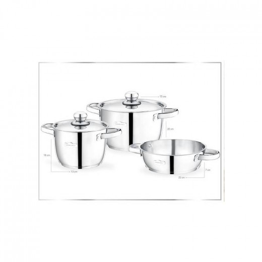 Madame Coco Eliot Cookware Set, 3 Pieces